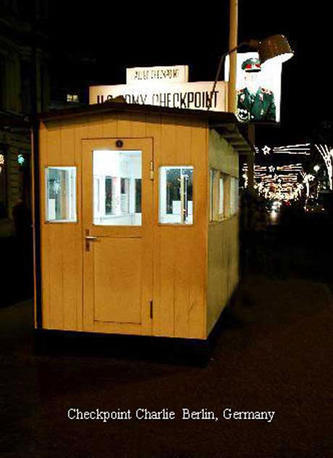 Checkpoint Charlie in Berlin, Germany.  Disabled Travers - Can - Travel the world!