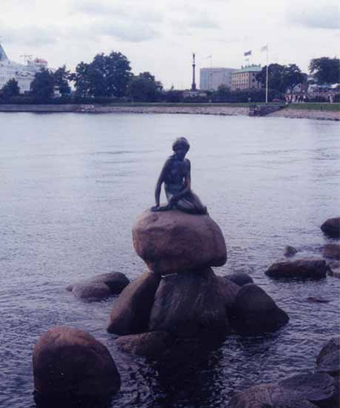 Statue of "The Little Mermaid" in Denmark