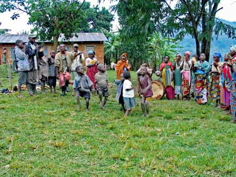 Travel Uganda - Disabled Travelers Guide - Villagers put on a show
