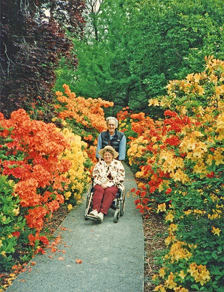 travel disabled new zealand nan nate christchurch garden