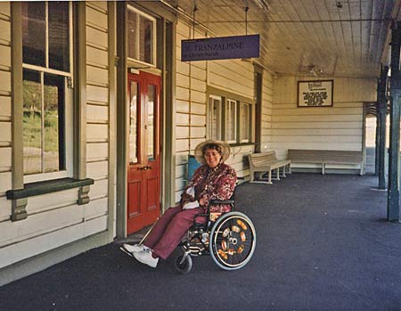 isabled travel wheelchair transalpine train to christchurch
